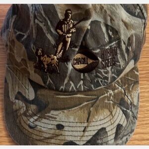 Vintage Cargill Hybrid Seeds Camo Hunting Cap with Embroidered Logos